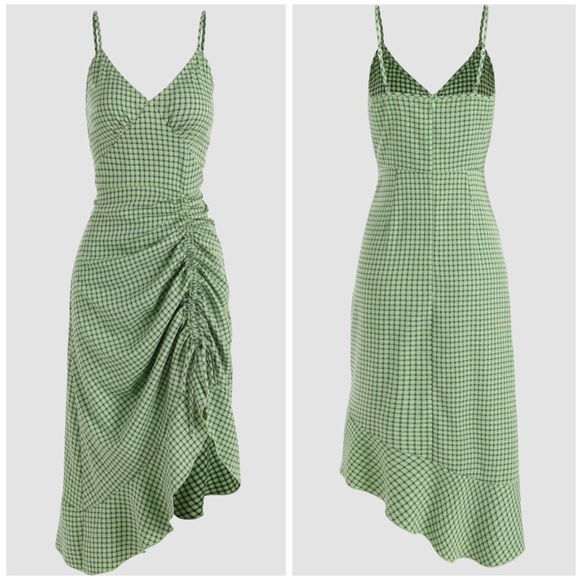 Cider Dresses & Skirts - NWOT Plaid Ruffle Midi Dress